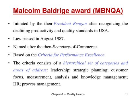 quality awards like the mbnqa and the deming prize are